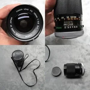 Canon‎ 135mm f/3.5 Lens Vintage Telephoto Lens with Case Photography Untested