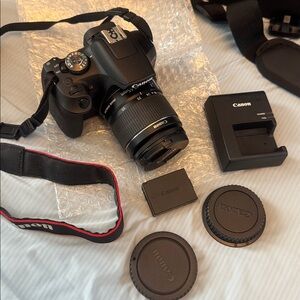 Canon EOS Rebel T7 Dig SLR Premium Kit With 2 Lens: 18-55mm And 75-300mm Lens