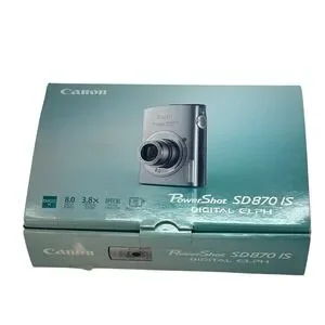 Canon PowerShot ELPH SD870 IS 8.0MP Digital Camera Bundle Complete In Box Works