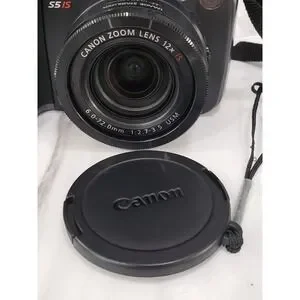 Canon PowerShot S5 IS Digital Camera 8MP PC1234 Black Tested