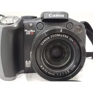 Canon PowerShot S5 IS Digital Camera 8MP PC1234 Black Tested