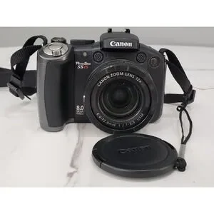Canon PowerShot S5 IS Digital Camera 8MP PC1234 Black Tested