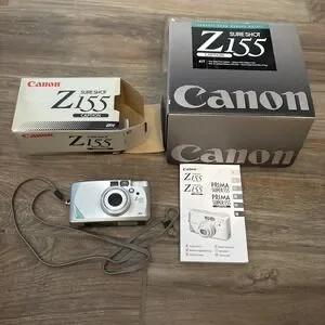 Canon Sure Shot Z155 Caption 35mm Point & Shoot Film Camera FOR PARTS ONLY