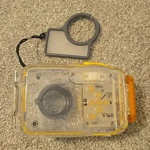 Canon Waterproof Camera Case - Clear And Orange AW-DC30 All Westher Case 3M/10ft
