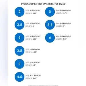Carter’s Baby Every Steps Navy Sneakers Size 3.5 US