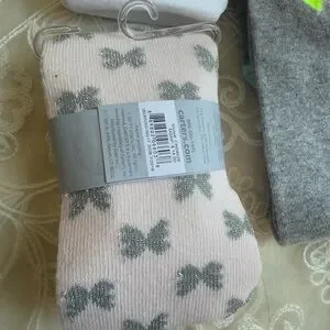 Carter's Cat& Jack And Marshall’s Gray And White Socks & Tights Set