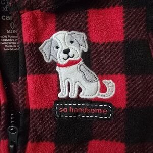 Carter's Infant Red And Black Plaid Jacket