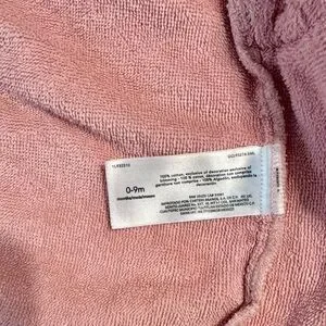 Carters Pink Bunny Terry Cloth Hooded Bath Robe