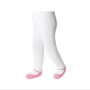 Carters size 9-18 month ballet slipper tights grey & pink NWT