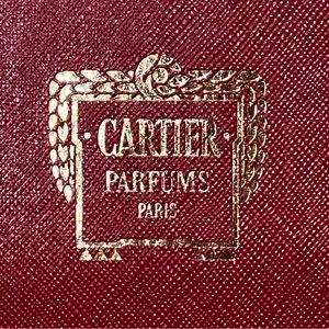 CARTIER Red Gift Box W/ Collar – “PARFUMS Paris” – Textured 7 X 8 X 4 NEW