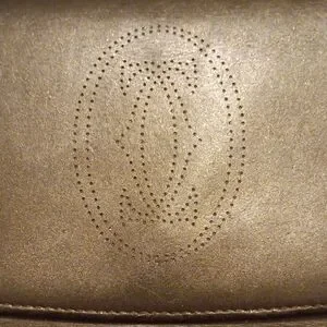 CARTIER Vintage Rare Gold Marcello Calfskin Long Wallet (EUC)