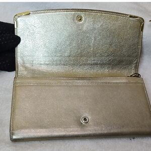 CARTIER Vintage Rare Gold Marcello Calfskin Long Wallet (EUC)