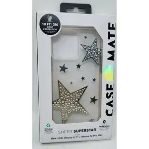 Case-Mate Sheer Crystal Superstar Case for iPhone 13 Pro Max / 12 Pro Max 6.7"