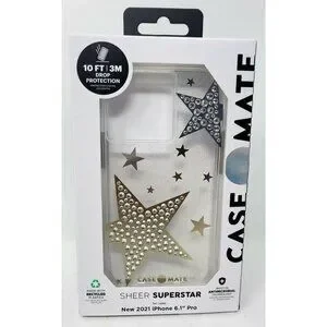 Case-Mate Sheer Super Star Case for Apple iPhone 13 Pro 6.1" 2021