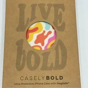 Casely Live Bold Tropical Color Splash Abstract Retro Case Bold + MagSafe