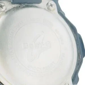 Casio Women's Wristwatch Baby G Round Digital Buckle 12-Hour Dial Black