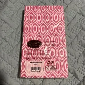 Caspari Amala Ikat Fuchsia 15 Triple Ply Napkin 33cmx40
