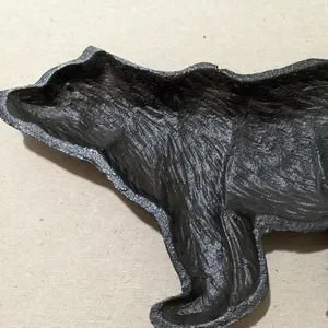 Cast Iron Bear Sculpture Trinket Ring Holder Rustic Lodge Cabin Home Decor NEW