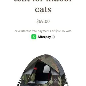 Cat Camp Camouflage Cat Tent