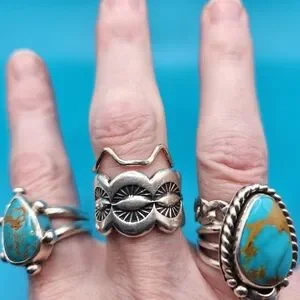 Cat Ears Sterling Silver Stacking Ring