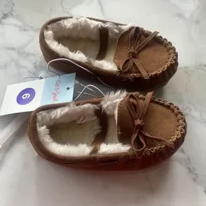Cat & Jack Moccasins Size 6 Celina Dark Chestnut