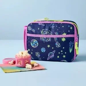 Cat & Jack Space-Themed Lunch Bag With Purple And Blue