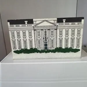 Cat's Meow The White House Washington DC Series Wood Shelf Sitter 1991 Signed