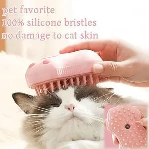 Cat Steam Brush For Shedding - 4 In 1 Cat Steam Brushes For Indoor
