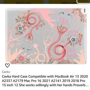 Cavka Hard Case/Laptop Case Compatible With MacBook Air Nurse/Doctor Stethoscope