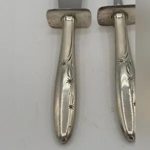 Celeste By Gorham Sterling Silver Steak Carving Set 2pc HH WS Vintage Heirlom