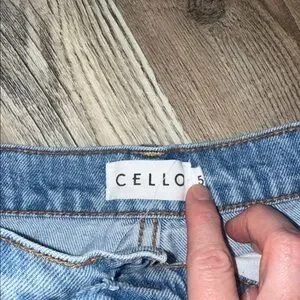 Cello Light Blue Distressed Straight Leg Jeans