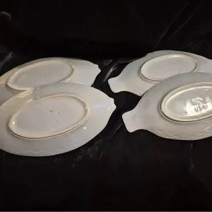 Ceramic Fish-Shaped Serving Platter - White