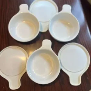 Ceramic Grab-it Bowls With Lids- Set Of 3