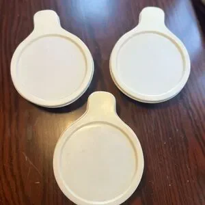 Ceramic Grab-it Bowls With Lids- Set Of 3