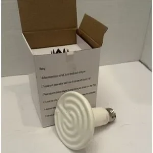 Ceramic Heat Emitter Reptile Heat Lamp Bulb NoLight Emitting Brooder Coop Heater