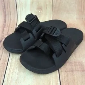 CHACO Kids Black Chillos Slides Sz 3