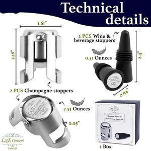 Champagne Stopper Set