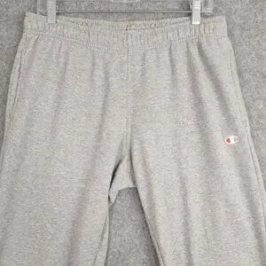 Champion Pants Mens Sz M Sweats Gray Sweatpant Joggers Active Gym Runners 27"
