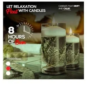 Charisma White Floating Candles - 24 Pack