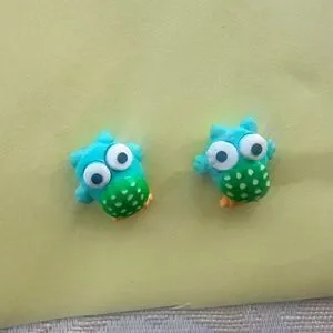 Charming Owl Stud Earrings For Kids