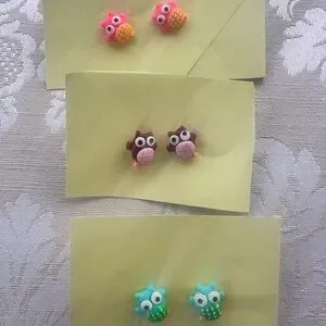 Charming Owl Stud Earrings for Kids