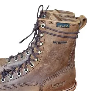 Chippewa Brown Leather Men's Boots