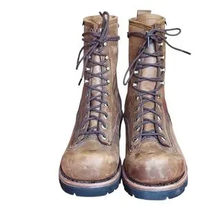 Chippewa Brown Leather Men's Boots