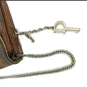 Christian Dior Trotter Canvas Leather Chain Long Bifold Wallet /1A5283