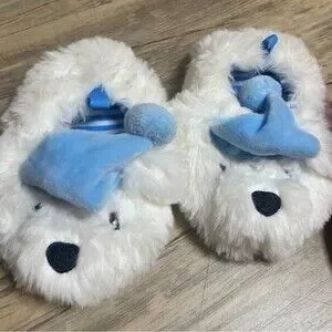Christmas Baby Toddler Size 4 Holiday Slippers