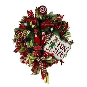 Christmas Elf Wreath Door Wreath Christmas Wreath
