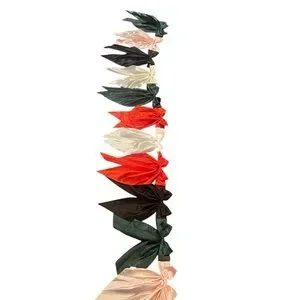 Christmas Holiday Bow Garland - 7 Bows Long 48 Inches