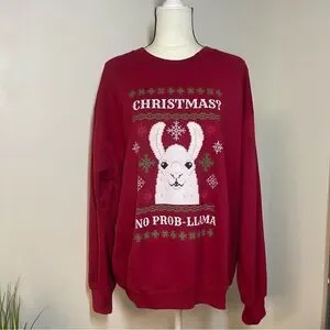 Christmas No Prob Llama Holiday Sweater Size Extra Large