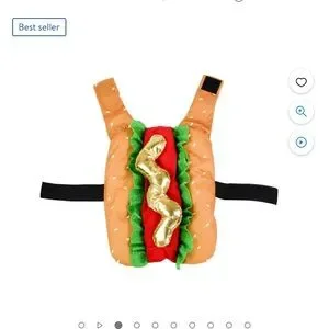 CL Hotdog Costume For Dogs