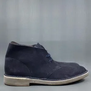 Clark’s Originals Desert Chukka Boots Daim Blue Suede Lace up boots mens size 13